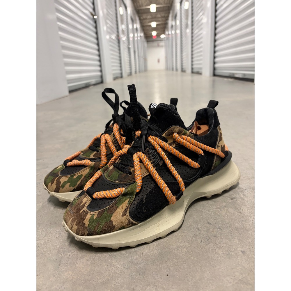 Somewhere in America inverno Sneakers Mens 7 Camo Black Orange  made in portugal